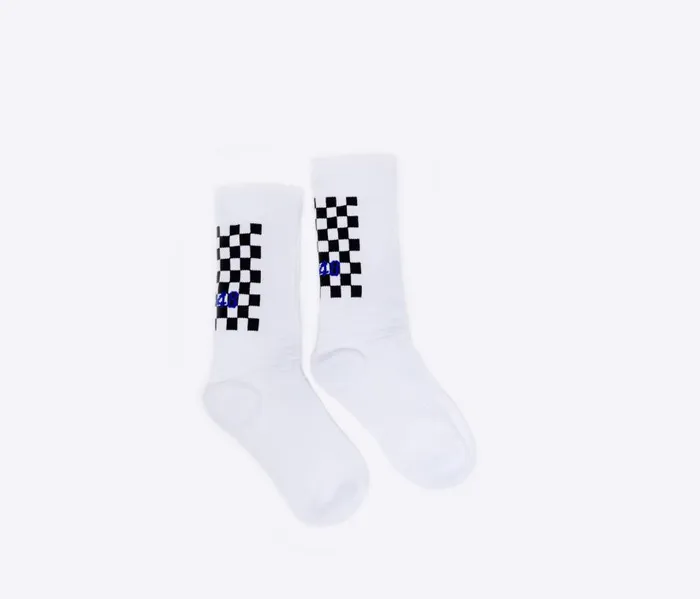 Accessories WomenMen P448 Socks WhiteCheck