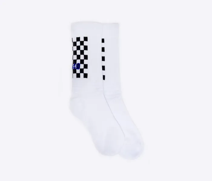 Accessories WomenMen P448 Socks WhiteCheck Accessories WomenMen P448 Socks WhiteCheck