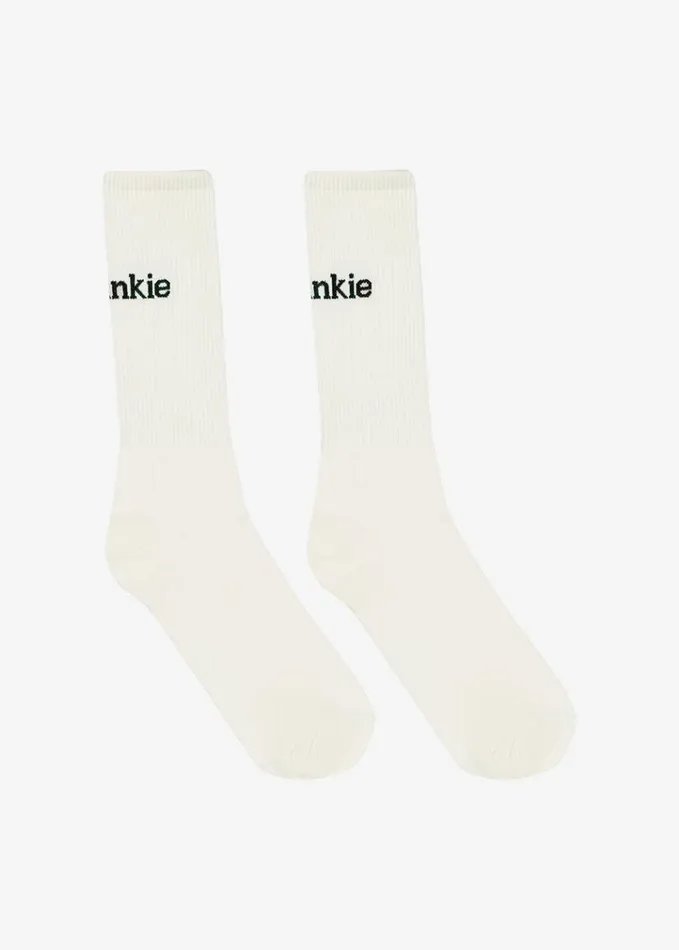 Accessories WomenMen The Frankie Shop Frankie In English Ribbed Socks 8211 Vanilla