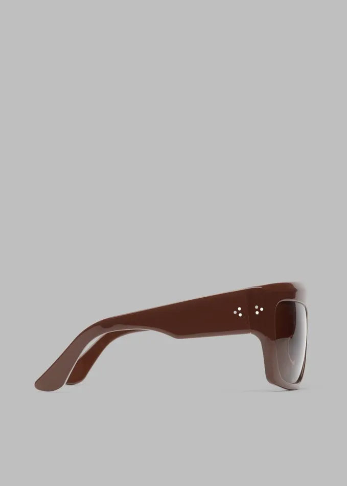 Accessories WomenMen The Frankie Shop Port Tanger Hal Sunglasses 8211 Alkakaw AcetateTobacco Lens