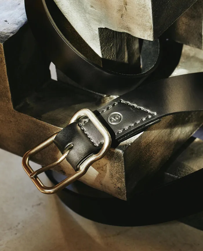 AG Jeans Belts Men Danny Belt BLACKNICKEL