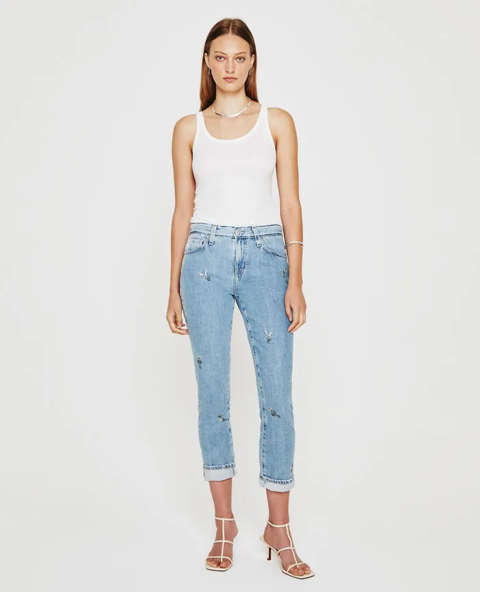 AG Jeans Denim Women ExBoyfriend Slim EB SUPER BLOOM FLOWER CHILD
