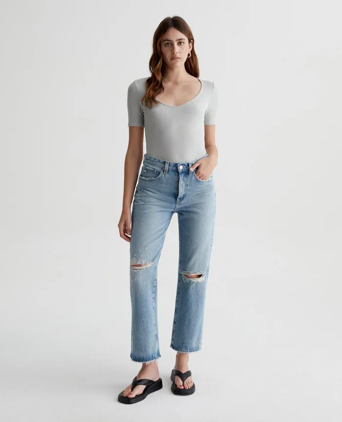 AG Jeans Denim Women Kinsley IDYLLIC DESTRUCTED