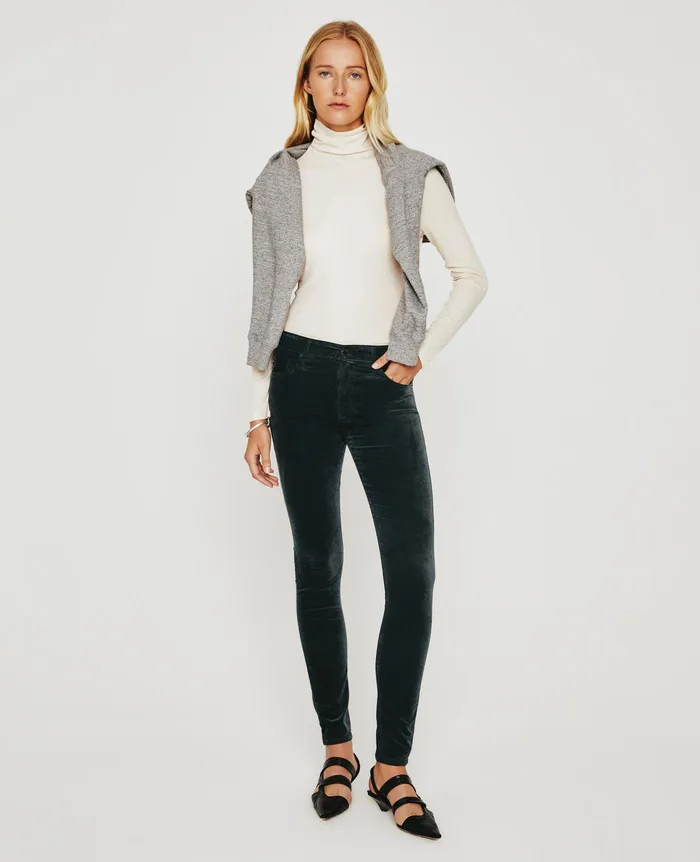 AG Jeans Pants Women Farrah Skinny GUNPOWDER