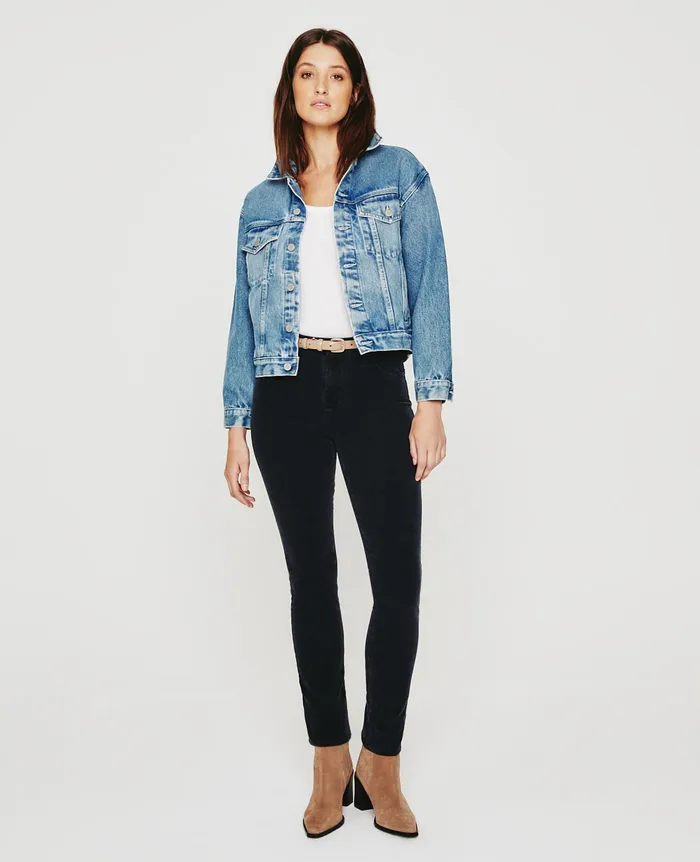 AG Jeans Pants Women Mari 1 YEAR SULFUR BLACK