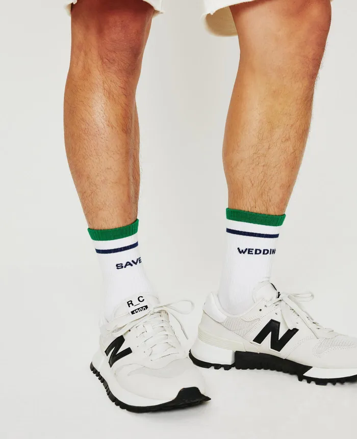 AG Jeans Socks WomenMen Weddington Socks WEDDINGTON CREST MATCH WHITE