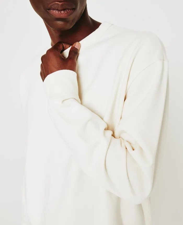 AG Jeans Sweatshirts Men Arc Crew WHITE CREAM AG Jeans Sweatshirts Men Arc Crew WHITE CREAM