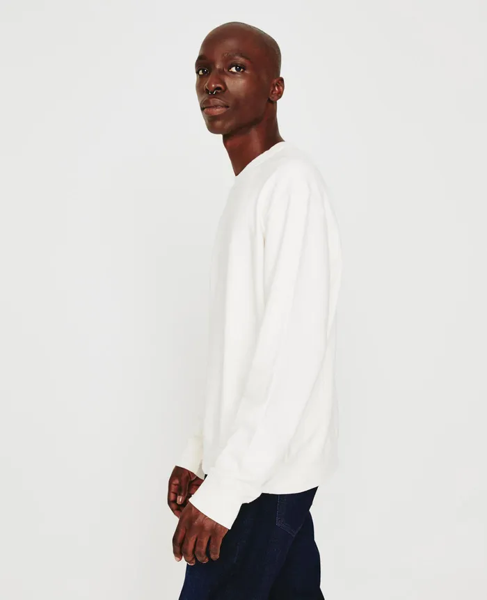 AG Jeans Sweatshirts Men Arc Crew WHITE CREAM AG Jeans Sweatshirts Men Arc Crew WHITE CREAM
