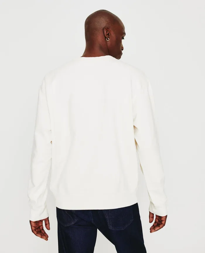 AG Jeans Sweatshirts Men Arc Crew WHITE CREAM AG Jeans Sweatshirts Men Arc Crew WHITE CREAM