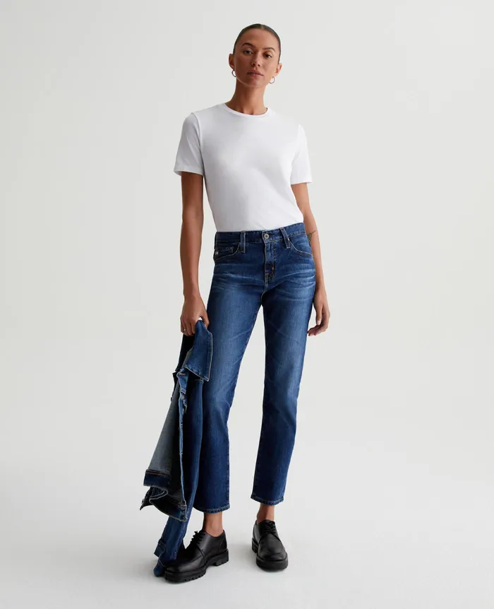 AG Jeans Tees and Tanks Women Jagger Crew TRUE WHITE AG Jeans Tees and Tanks Women Jagger Crew TRUE WHITE