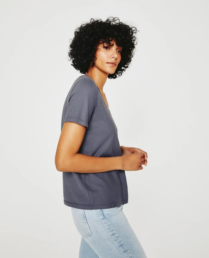 AG Jeans Tees and Tanks Women Jagger Vee SLATE SKY AG Jeans Tees and Tanks Women Jagger Vee SLATE SKY