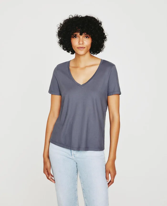 AG Jeans Tees and Tanks Women Jagger Vee SLATE SKY AG Jeans Tees and Tanks Women Jagger Vee SLATE SKY