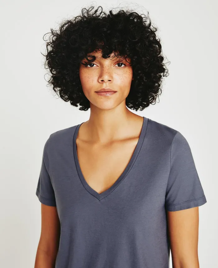AG Jeans Tees and Tanks Women Jagger Vee SLATE SKY AG Jeans Tees and Tanks Women Jagger Vee SLATE SKY