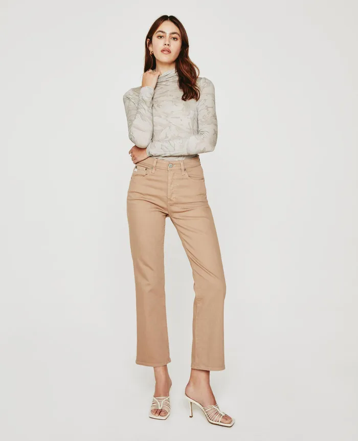 AG Jeans Tops and Shirts Women Chels Turtleneck RADIO MAP NEUTRAL MULTI