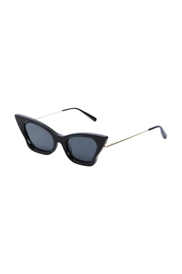Aje Aje X Local Supply The Cat Eye Sunglasses Blackgrey Lens Women Sunglasses