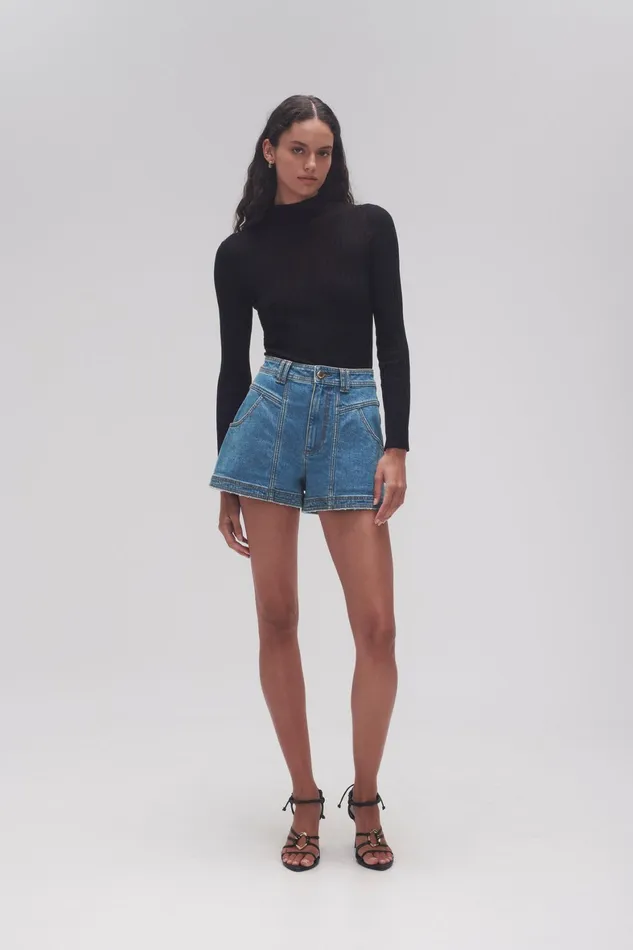 Aje Belmond Denim Short 90039s Wash Women Denim