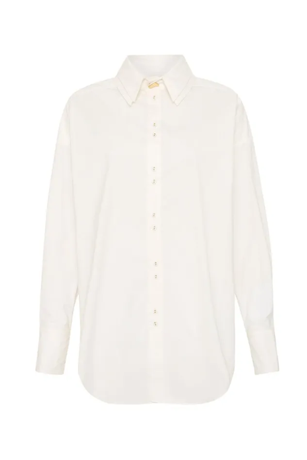 Aje Kingsford Shirt Ivory Women Tops