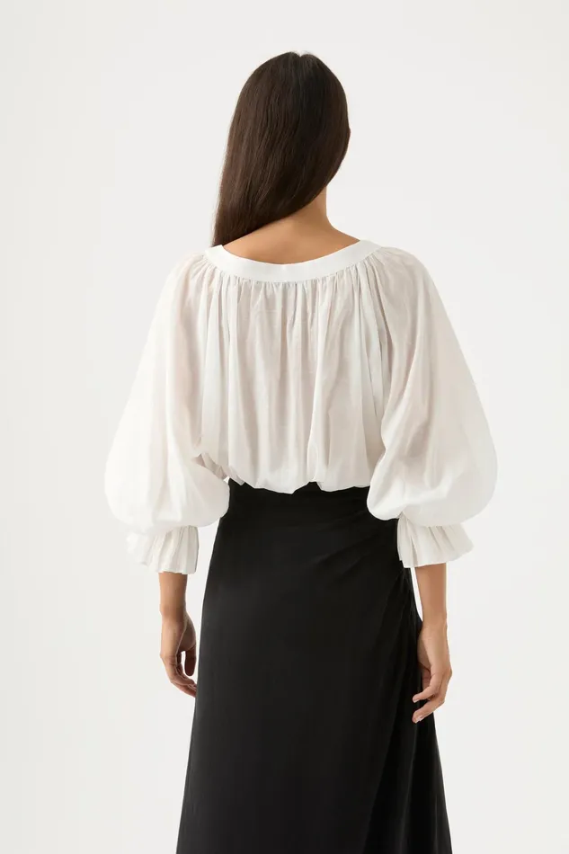 Aje Le Corsaire Blouse Ivory Women Tops