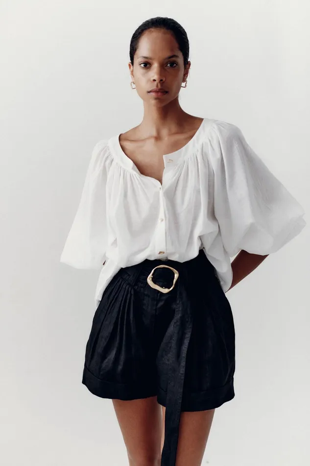 Aje Le Corsaire Blouse Ivory Women Tops
