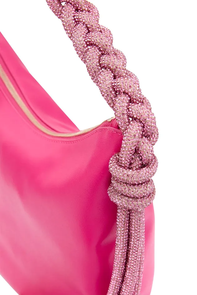Aje Shima Crystal Rope Bag Fuchsia Women Handbags and Wallets