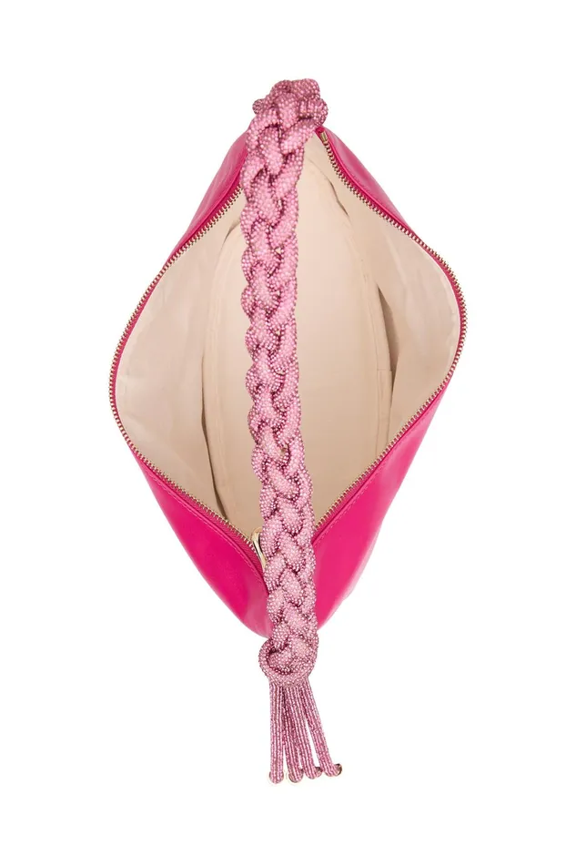 Aje Shima Crystal Rope Bag Fuchsia Women Handbags and Wallets