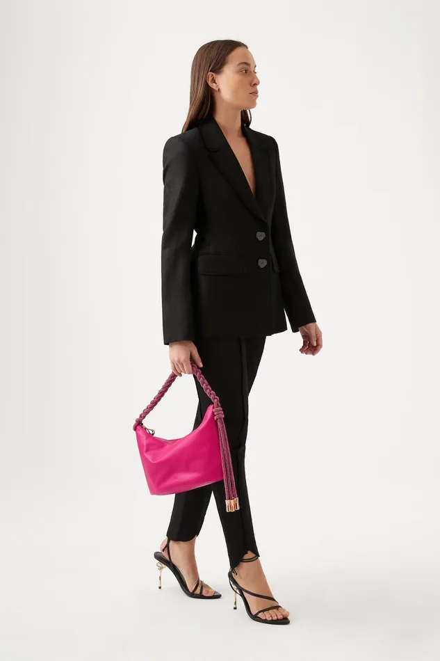 Aje Shima Crystal Rope Bag Fuchsia Women Handbags and Wallets