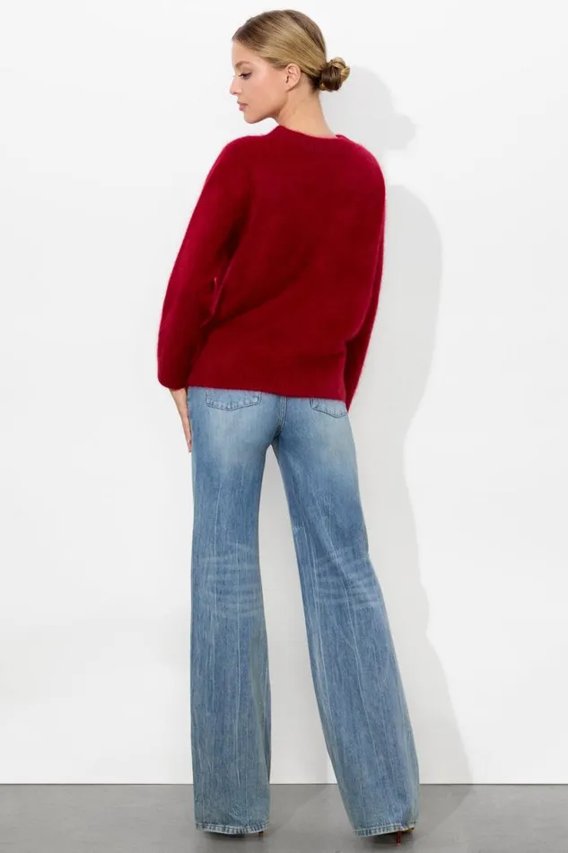 Alice Olivia Barbra Pullover Garnet Women Sweaters