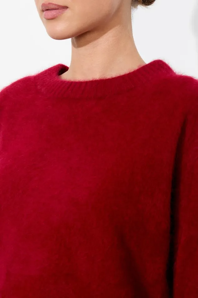 Alice Olivia Barbra Pullover Garnet Women Sweaters