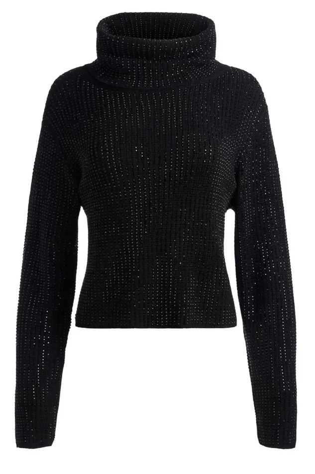 Alice Olivia Corin Pullover Black Women Sweaters