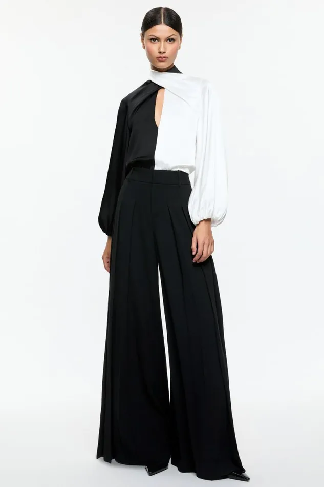 Alice Olivia Mahogany Crop Top Blackoff White Women Tops
