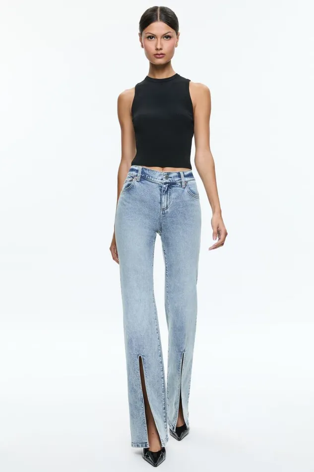 Alice Olivia Winslow Jean Harlow Vintage Blue Women Pants