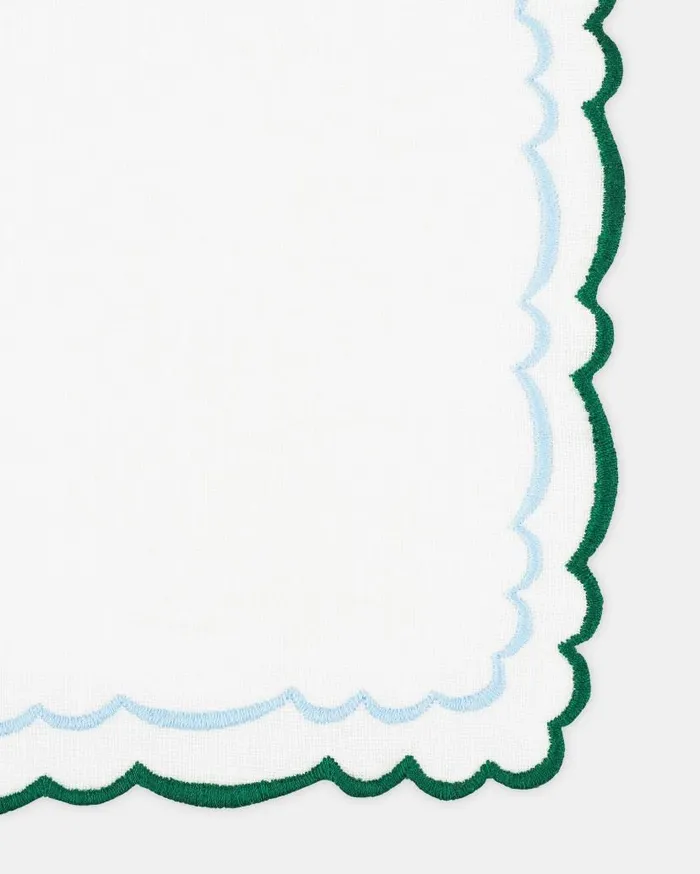 Allegra Cocktail Napkin Green Women Aquazzura Table Linens