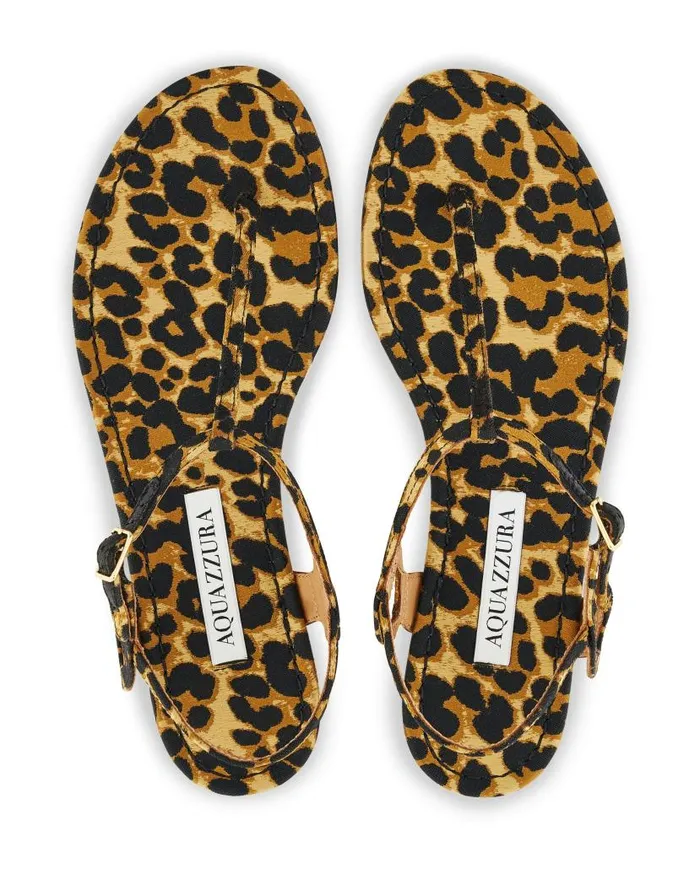 Almost Bare Sandal Flat Leopard Women Aquazzura Flats Almost Bare Sandal Flat Leopard Women Aquazzura Flats