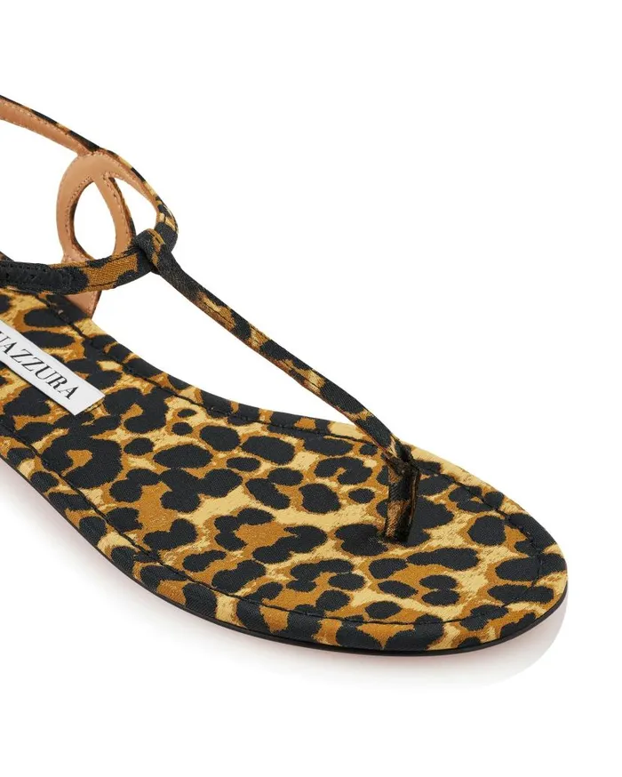 Almost Bare Sandal Flat Leopard Women Aquazzura Flats Almost Bare Sandal Flat Leopard Women Aquazzura Flats