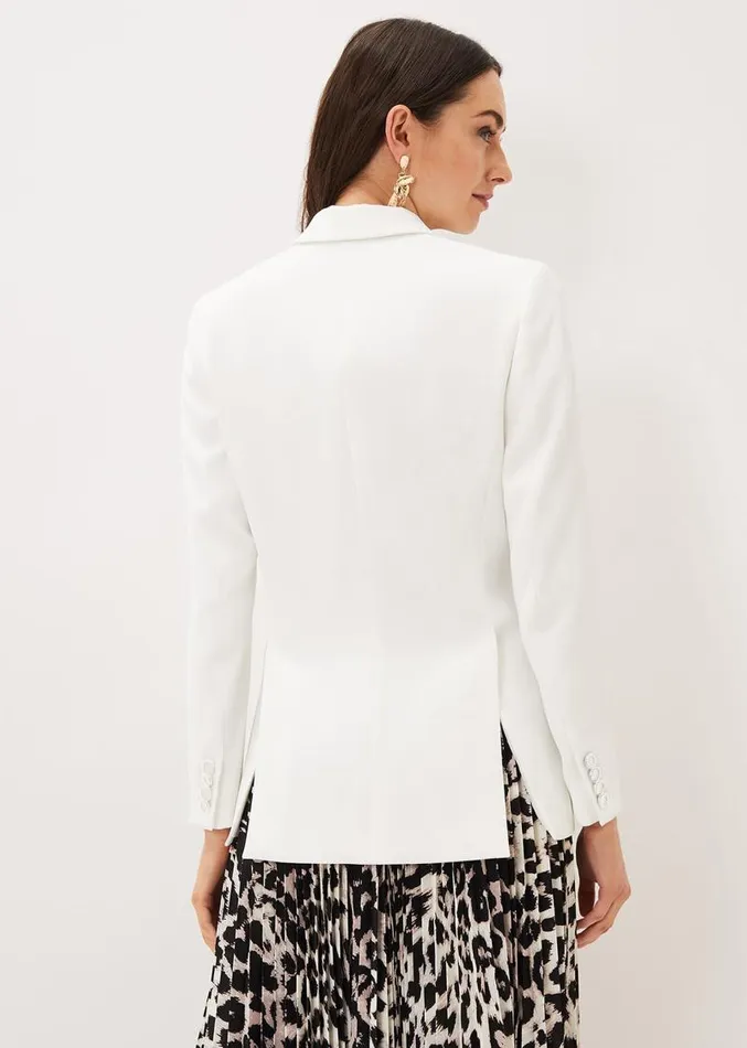 Amy Relaxed Jacket Ivory Women Phase Eight Jackets