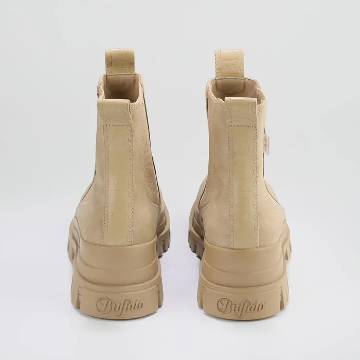 Aspha Chelsea Mid Taupe Buffalo Boots and AnkleBoots Aspha Chelsea Mid Taupe Buffalo Boots and AnkleBoots