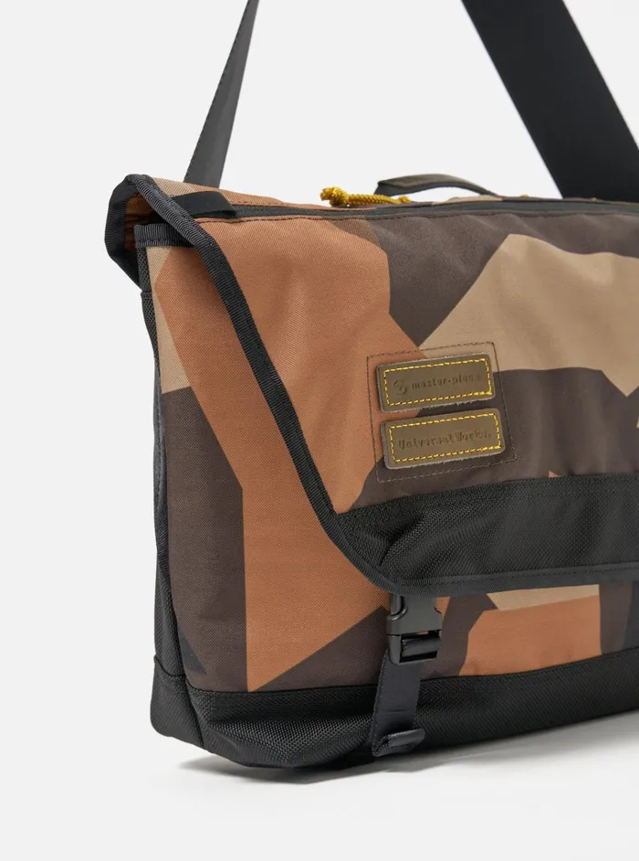 Bags Men Universal Works MasterPiece X Universal Works Courier Bag In Camo Recycled Tech Canvas