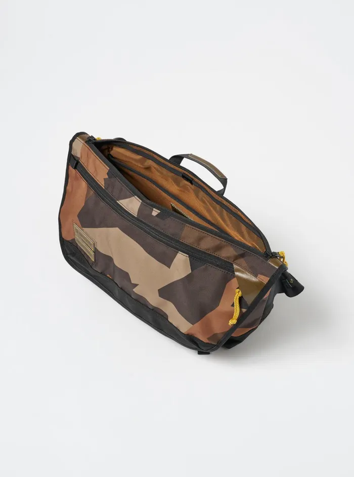 Bags Men Universal Works MasterPiece X Universal Works Courier Bag In Camo Recycled Tech Canvas