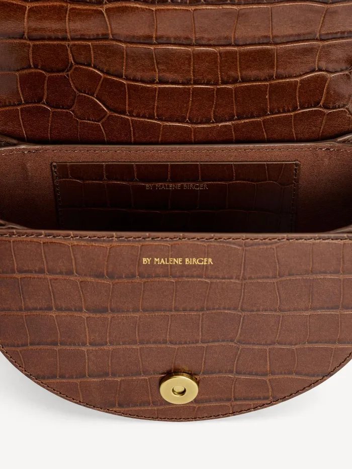 Bags Women By Malene Birger Cebelle Leather Shoulder Bag Bison