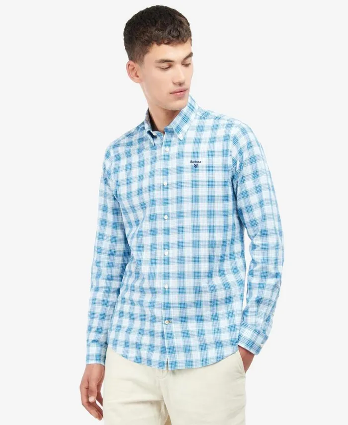 Barbour Spillman Tailored Shirt Stone Men Barbour Shirts