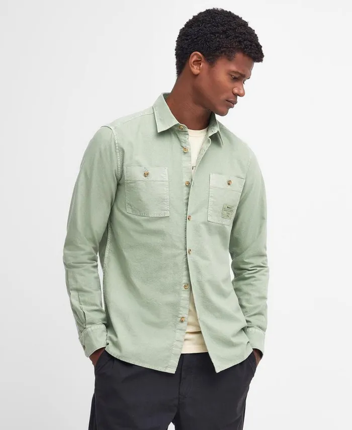 Bentham LongSleeved Shirt Putty Men Barbour Shirts