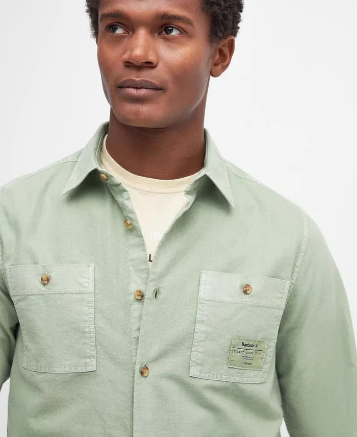 Bentham LongSleeved Shirt Putty Men Barbour Shirts