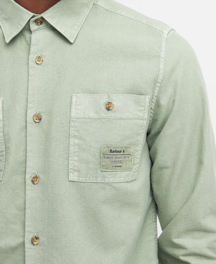 Bentham LongSleeved Shirt Putty Men Barbour Shirts