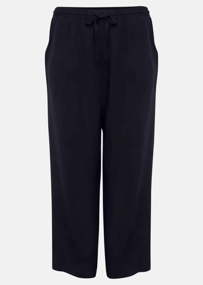 Bethany Linen Trousers Navy Women Phase Eight Trousers