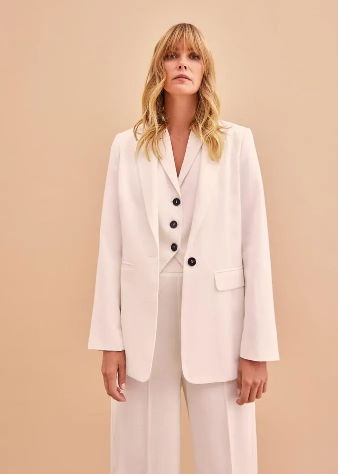 Bianca Waistcoat CoOrd Ivory Women Phase Eight Jackets