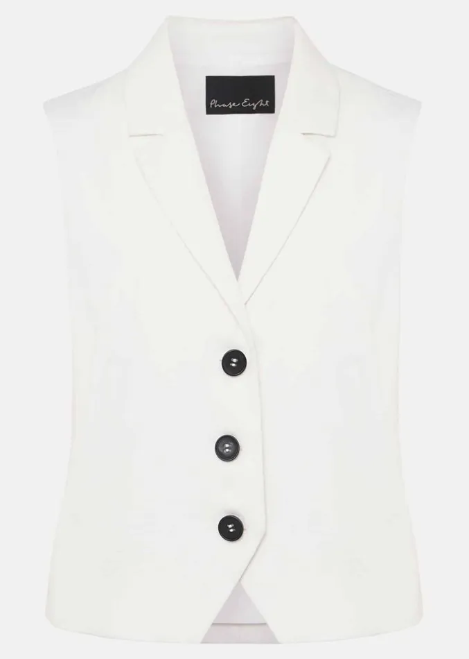 Bianca Waistcoat CoOrd Ivory Women Phase Eight Jackets