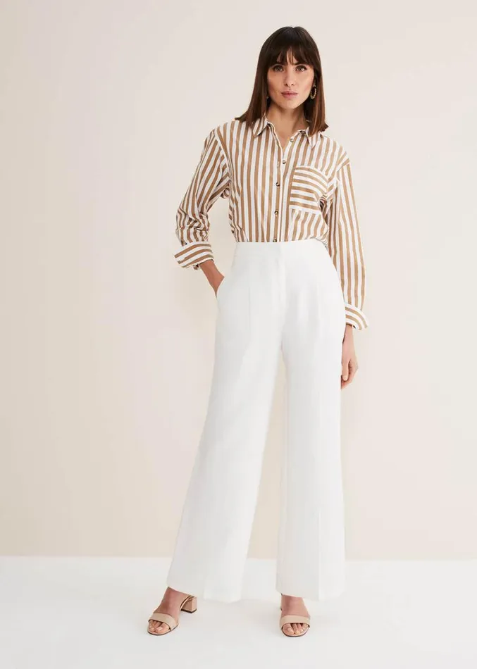 Bianca Wide Leg Suit Trousers Ivory Women Phase Eight Trousers