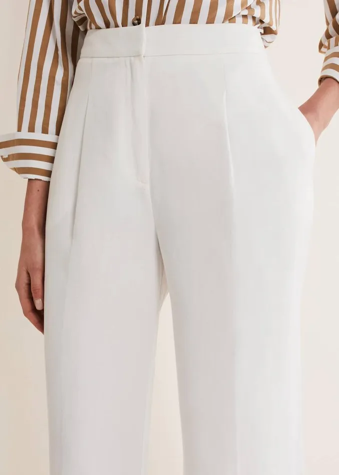 Bianca Wide Leg Suit Trousers Ivory Women Phase Eight Trousers