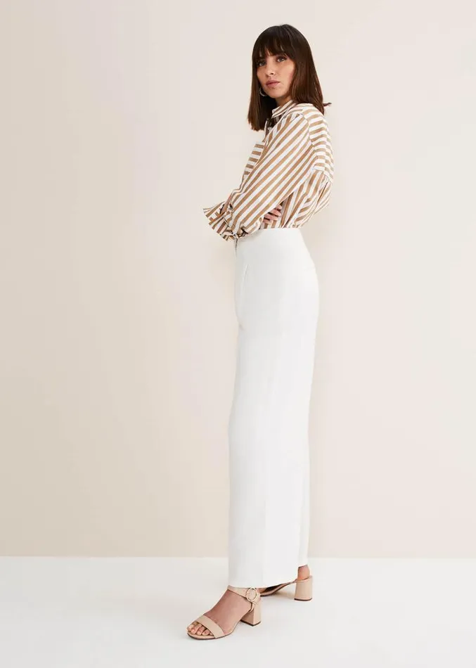 Bianca Wide Leg Suit Trousers Ivory Women Phase Eight Trousers