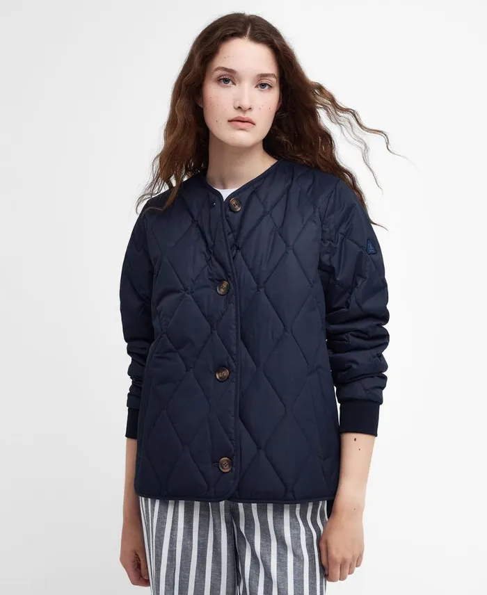 Bickland Quilted Jacket Military Olive Women Barbour Quilted Jackets